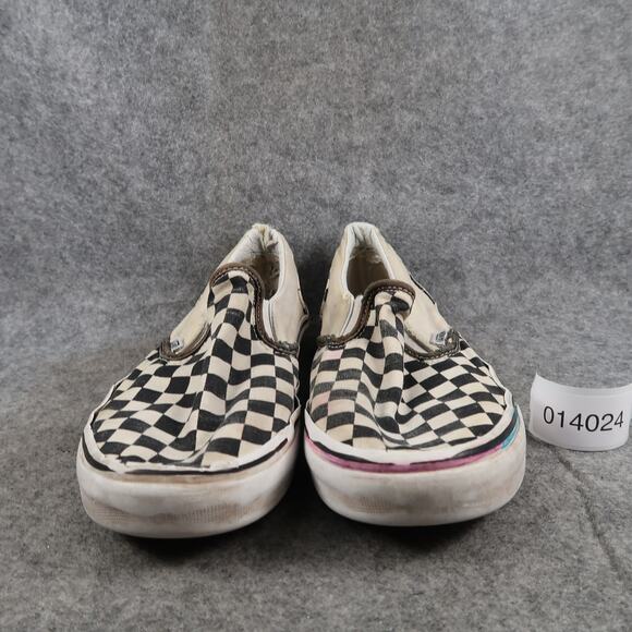 Vans Shoes Womens 9 Casual Sneaker Classic Slip On Skate Canvas Checkerboard - Picture 2 of 12